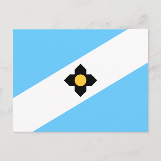 De vlag van Madison, Briefkaart van Wisconsin (Voorkant)