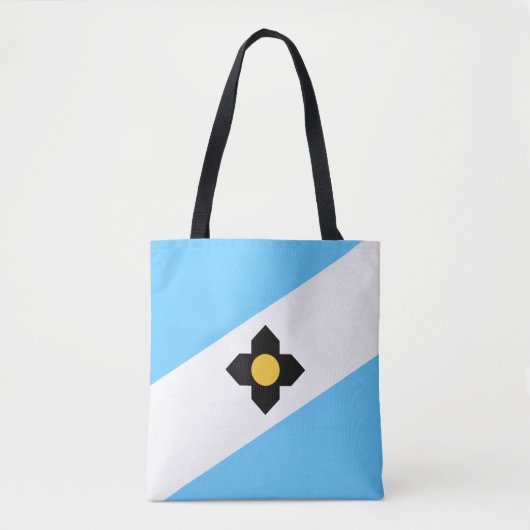 De vlag van Madison, Canvas tas van Wisconsin (Voorkant)