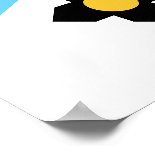 De vlag van Madison, Poster van Wisconsin (Hoek)