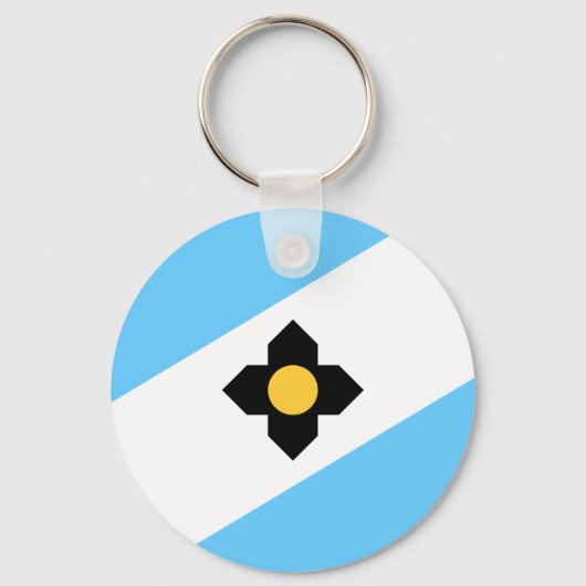 De vlag van Madison, Sleutelhanger van Wisconsin (Voorkant)