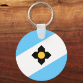 De vlag van Madison, Sleutelhanger van Wisconsin (Voorkant)