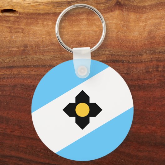 De vlag van Madison, Sleutelhanger van Wisconsin (Voorkant)