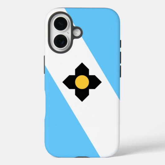 De vlag van Madison, Wisconsin Case-Mate iPhone Case (Achterkant)