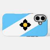 De vlag van Madison, Wisconsin Case-Mate iPhone Case (Achterkant (horizontaal))