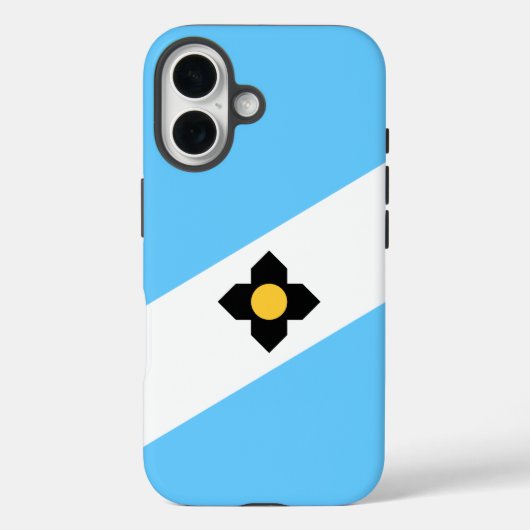 De vlag van Madison, Wisconsin Case-Mate iPhone Case (Achterkant)
