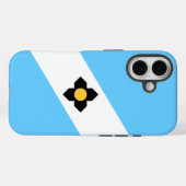 De vlag van Madison, Wisconsin Case-Mate iPhone Case (Achterkant (horizontaal))