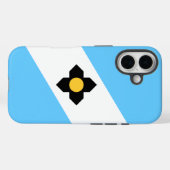 De vlag van Madison, Wisconsin Case-Mate iPhone Case (Achterkant (horizontaal))
