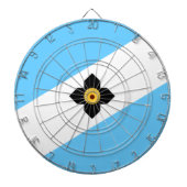 De vlag van Madison (Wisconsin) Dartbord (Voorkant)