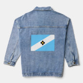 De vlag van Madison, Wisconsin Denim Jacket (Achterkant)