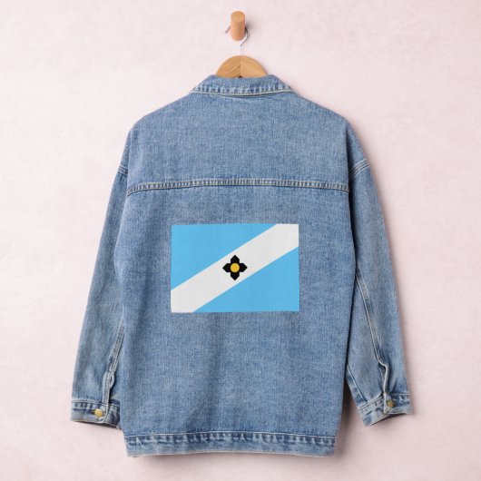 De vlag van Madison, Wisconsin Denim Jacket (Hangar)