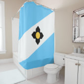 De vlag van Madison (Wisconsin) Douchegordijn (In situ)