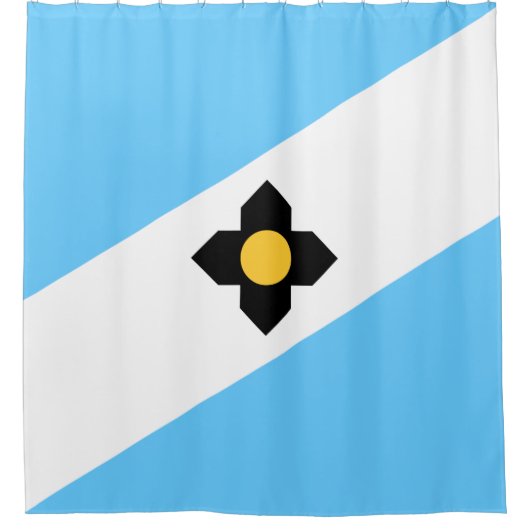 De vlag van Madison (Wisconsin) Douchegordijn (Voorkant)