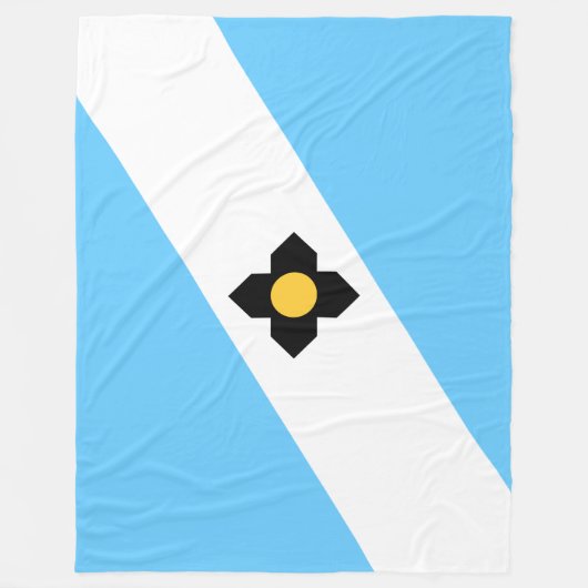De vlag van Madison (Wisconsin) Fleece Deken (Voorkant)