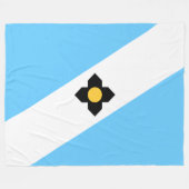 De vlag van Madison (Wisconsin) Fleece Deken (Voorkant (Horizontaal))
