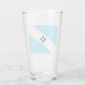 De vlag van Madison (Wisconsin) Glas (Achterkant)