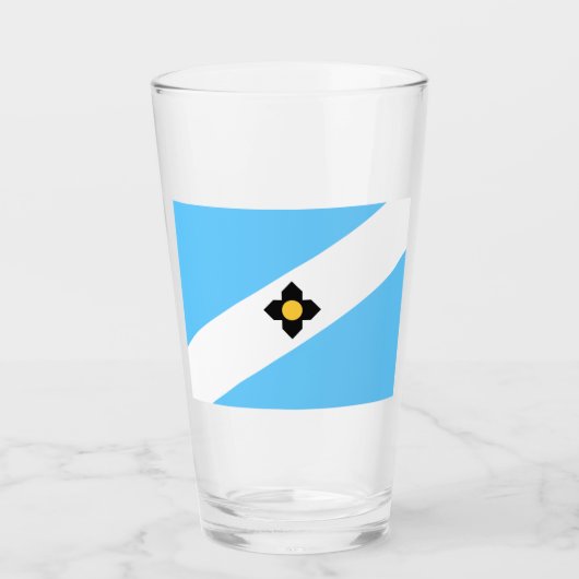 De vlag van Madison (Wisconsin) Glas (Voorkant)