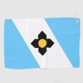 De vlag van Madison, Wisconsin Golfhanddoek (Horizontaal)