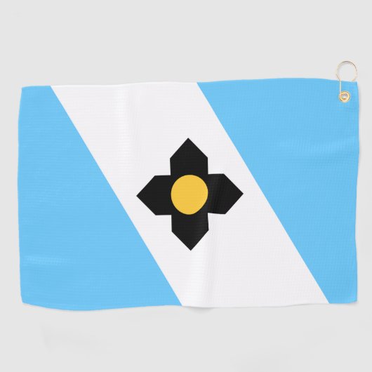 De vlag van Madison, Wisconsin Golfhanddoek (Horizontaal)