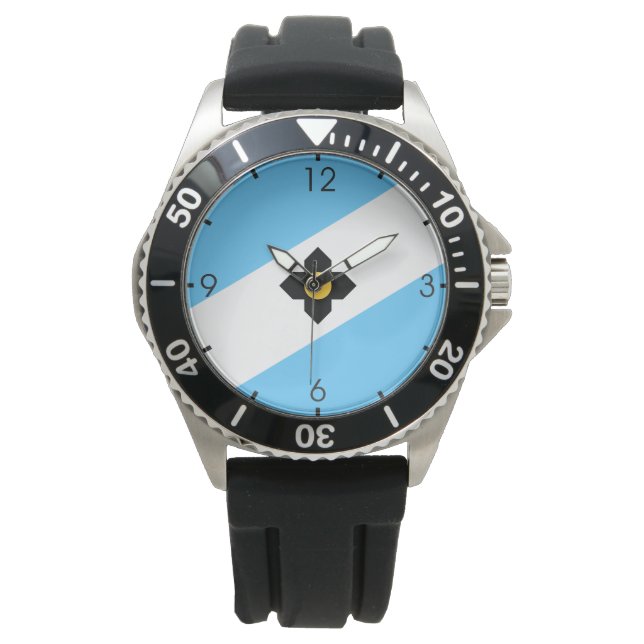 De vlag van Madison (Wisconsin) Horloge (Voorkant)