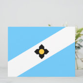 De vlag van Madison (Wisconsin) Kaart (Staand voorkant)