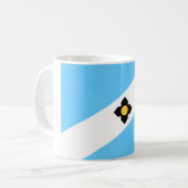 De vlag van Madison (Wisconsin) Koffiemok (Voorkant links)