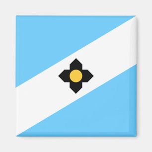 De vlag van Madison (Wisconsin) Magneet