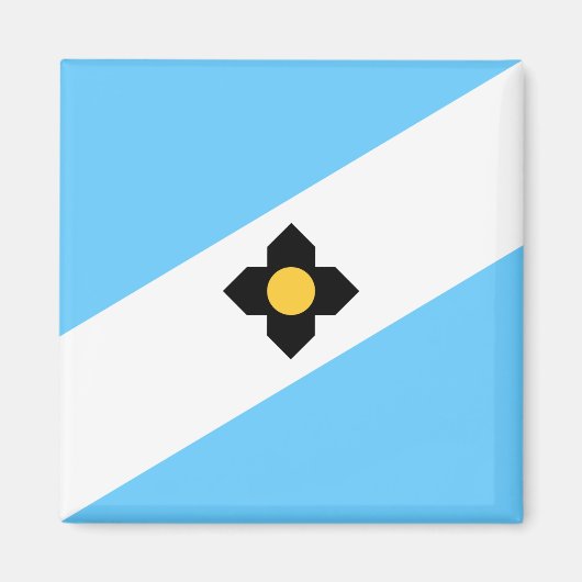 De vlag van Madison (Wisconsin) Magneet (Voorkant)