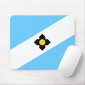 De vlag van Madison, Wisconsin Muismat (Met muis)