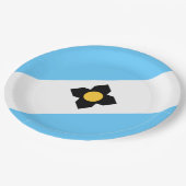 De vlag van Madison (Wisconsin) Papieren Bordje (Gekanteld)