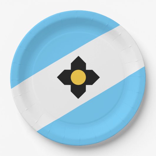 De vlag van Madison (Wisconsin) Papieren Bordje (Voorkant)