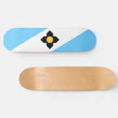 De vlag van Madison (Wisconsin) Persoonlijk Skateboard (Horizontaal)