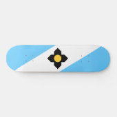 De vlag van Madison (Wisconsin) Persoonlijk Skateboard (Horizontaal)