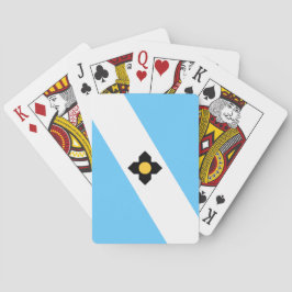 De vlag van Madison (Wisconsin) Pokerkaarten