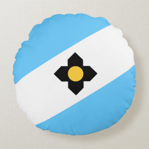 De vlag van Madison, Wisconsin Rond Kussen