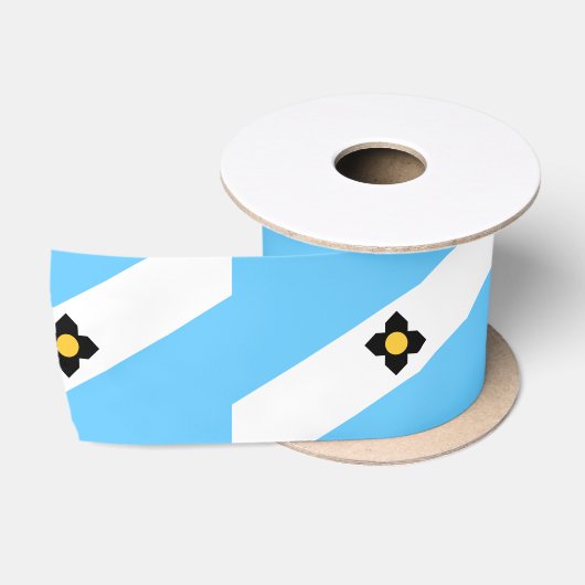 De vlag van Madison (Wisconsin) Satijnen Lint (Spoel)