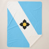 De vlag van Madison (Wisconsin) Sherpa Deken (Voorkant)