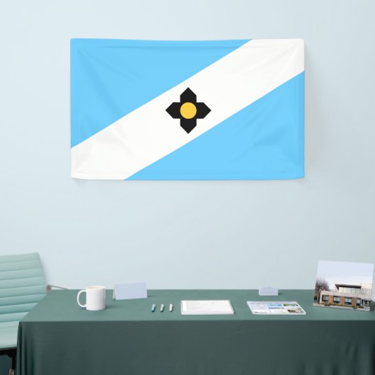 De vlag van Madison (Wisconsin) Spandoek (Beurs)