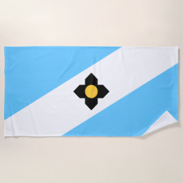 De vlag van Madison (Wisconsin) Strandlaken
