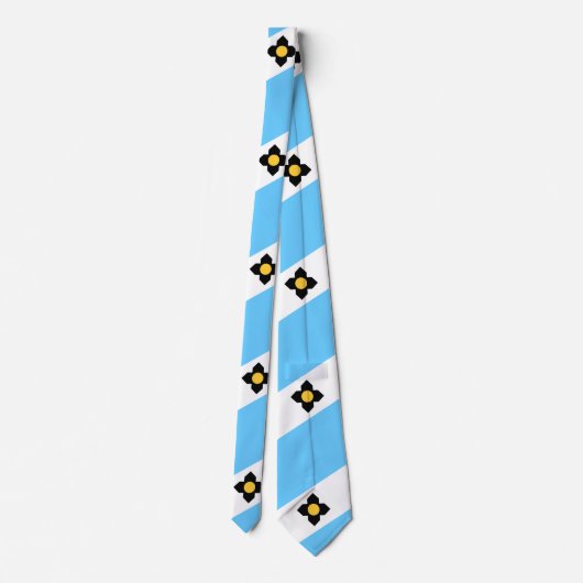 De vlag van Madison, Wisconsin Stropdas (Achterkant)