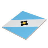De vlag van Madison (Wisconsin) Tegeltje (Zijkant)