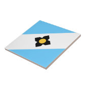 De vlag van Madison, Wisconsin Tegeltje (Zijkant)