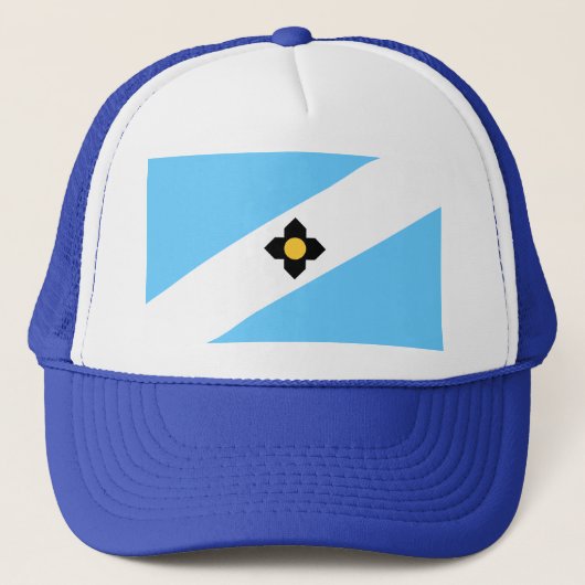 De vlag van Madison, Wisconsin Trucker Pet (Voorkant)