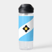 De vlag van Madison, Wisconsin Waterfles (Achterkant)