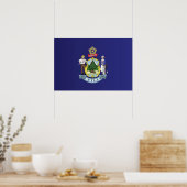 De vlag van Maine, VS Poster (Keuken)