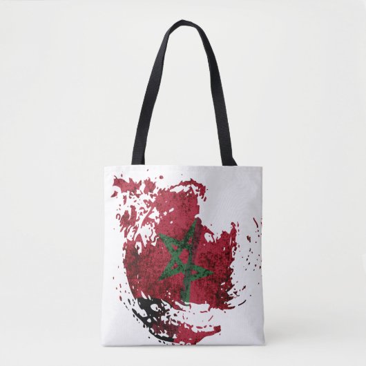de vlag van Marokko Tote Bag (Voorkant)
