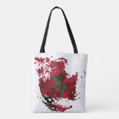 de vlag van Marokko Tote Bag (Achterkant)