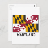 De Vlag van Maryland Briefkaart (Voorkant / Achterkant)