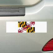 De vlag van Maryland Bumpersticker (Op auto)