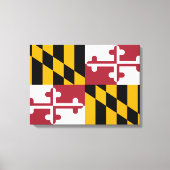 De vlag van Maryland Canvas Afdruk (Voorkant)