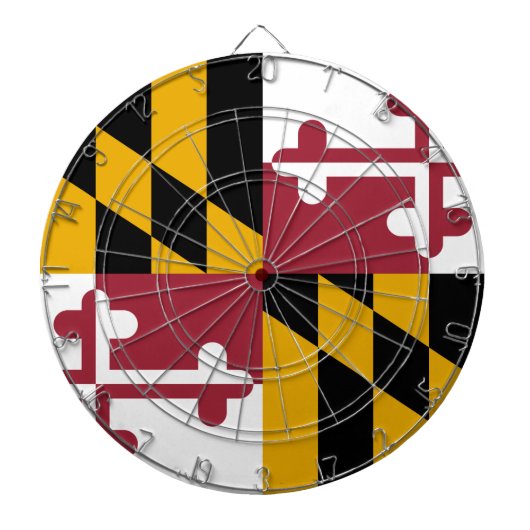 De vlag van Maryland Dartbord (Voorkant)